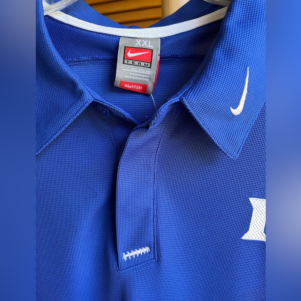 NWT Nike Duke University Men's Polo Shirt XXL DRI-FIT Duke Blue Devils - Picture 5 of 13